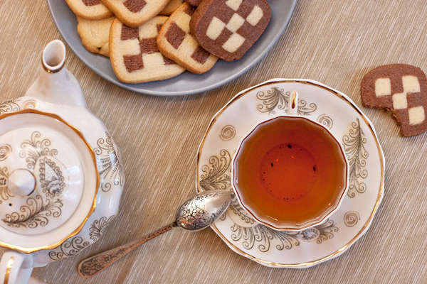 Checkerboard cookies (Шахматное печенье)