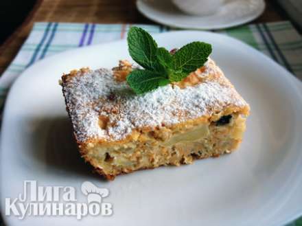 Овсяный пирог с морковью и яблоками