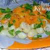 Ракушки с соусом из тыквы с креветками