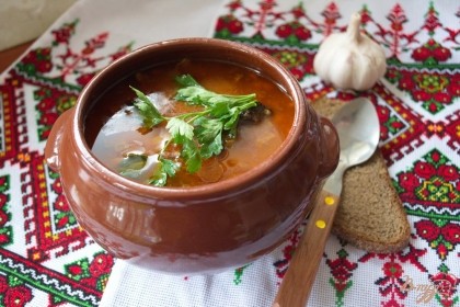 Готово! Подаем к столу с чесночком и хлебом.