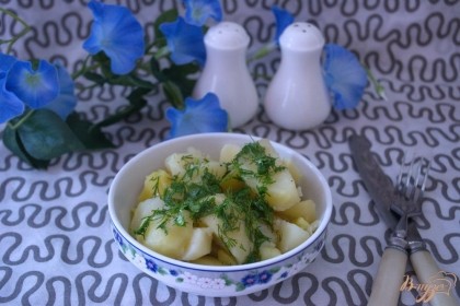 Готово! Подайте к столу горячим. По вкусу в состав заправки можно включить чеснок, предварительно нарезанный.