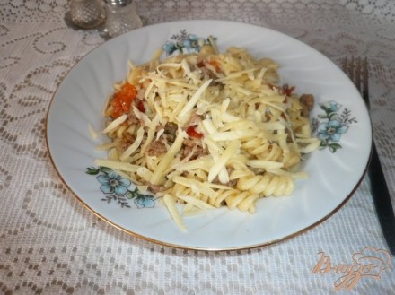 Макароны с мясным соусом