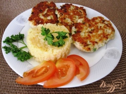 Куриные оладушки с овощами