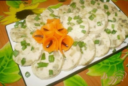 Колбаса домашняя куриная с грибами