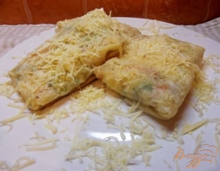 Лаваш с овощами и сыром