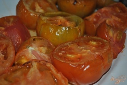 Запечь помидоры в духовке 20 минут
