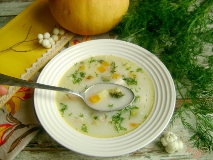 Готово! Разлейте по тарелкам, добавьте измельченный укроп. По желанию такой суп можно дополнить сухариками. Приятного аппетита!