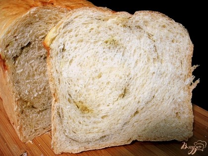 Готово! Так хлеб выглядит в разрезе.