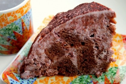 Готово! Шоколадный торт со сметано-малиновым кремом готов, приятного чаепития.
