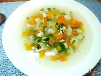 Готово! Подавайте суп горячим. Это вкусный суп хоть на каждый день. Приятного аппетита!=)