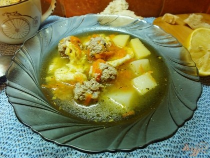 Готово! Готовый суп подаем горячим и не храним долго. Приятного аппетита!=)