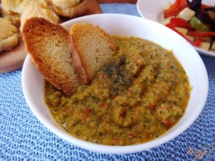 Готово! Подавайте суп с гренками - ими можно заменить ложки. Кушайте на здоровье.