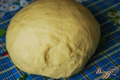 Такое тесто мы имеем при замесе в хлебопечи (через 1 час 40 минут).