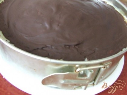 Готово! Сверху залить растопленным на водяной бане черным шоколадом.