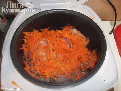 затем положил морковь