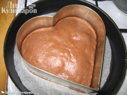 Вылить тесто в форму, выпекать до готовности мин. 20-25, при 180С.