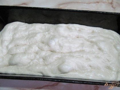 Когда тесто увеличится в объеме в 2-3 раза, нужно тесто обмять и выложить уже в форму в которой будете выпекать хлеб. Поставить в теплое место для поднятия теста.