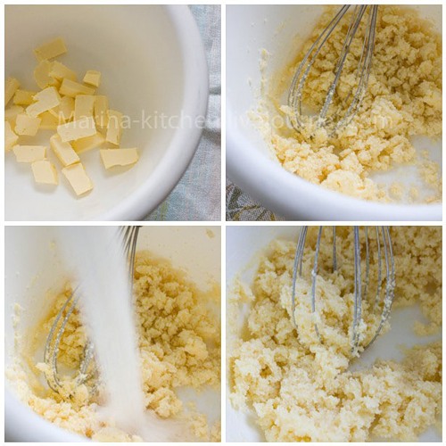Отдельно взбить масло с сахаром. К масляной смеси добавить яйцо и ванильный экстракт (ориентируйтесь по той дозировке, что указана на упаковке), если вы его используете.