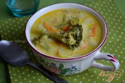 Сливочный суп с капустой брокколи