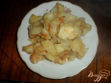 Тушеный картофель с салом