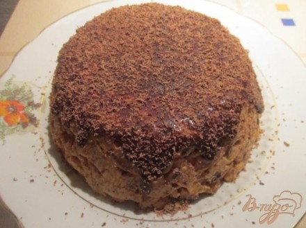 Торт Муравейник в шоколадной глазури