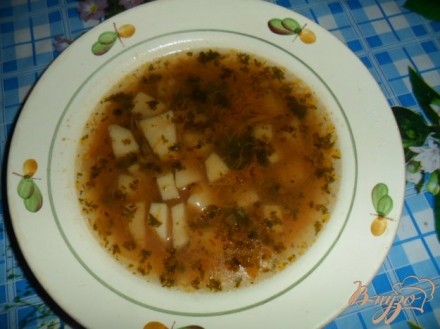 Постный томатный суп с гречкой