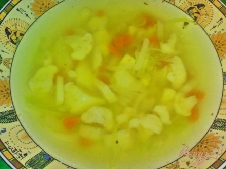Суп с двумя видами капусты