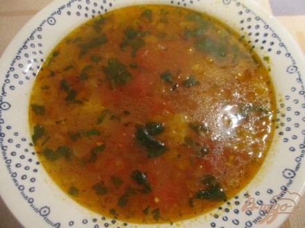 Суп харчо на подчеревке