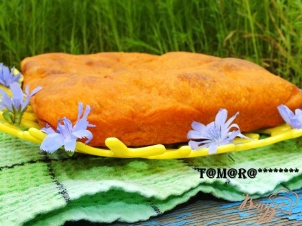 Картофельный пирог на томатном тесте