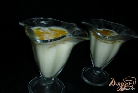 Молочно-цитрусовый десерт Апельсиновые брызги