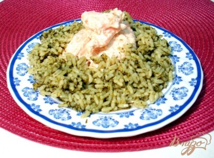 Рис со шпинатом (спанакоризо)