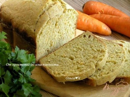 Хлеб с морковью и укропом