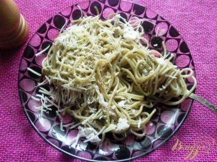 Спагетти с чесночным маслом