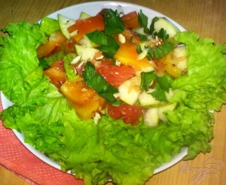 Салат с грушей и грейпфрутом
