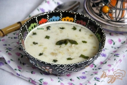 Йогуртовый суп с перловой крупой