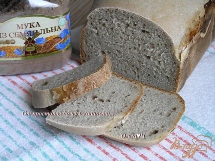 Постный хлеб с мукой из семян льна