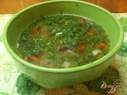 Суп с белыми грибами и овощами