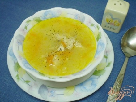 Овсяный суп на курином бульоне