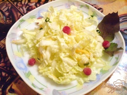 Капустный салат с кунжутом