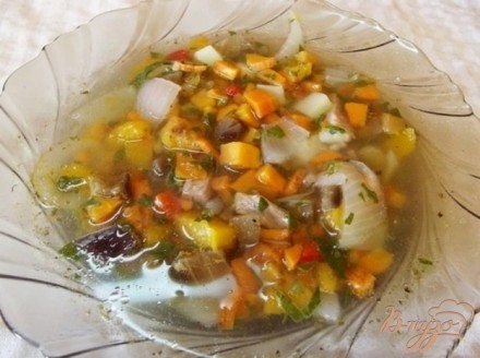 Суп ассорти с печеными овощами