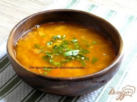 Томатно-гороховый суп