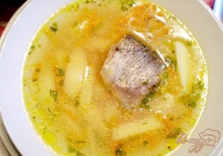 Рыбный суп с пшеном