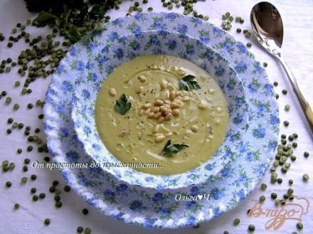 Крем-суп из зеленого гороха