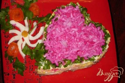 Салат к дню Святого Валентина