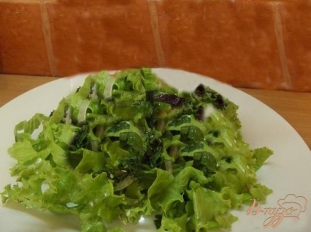 Французский салат из зелени
