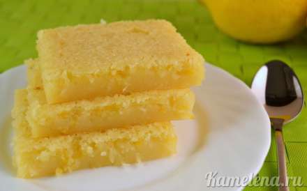 Лимонное пирожное