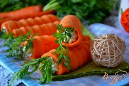 Закусочные трубочки Морковки