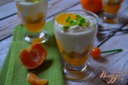 Творожно-цитрусовый десерт