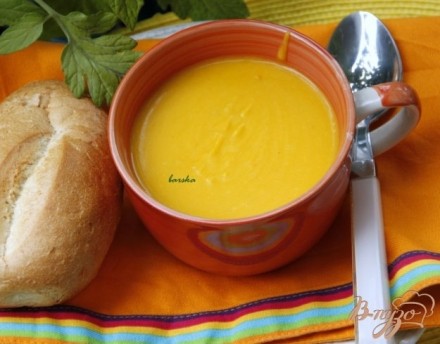 Суп-пюре из тыквы по-французски