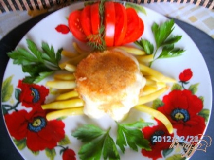Стручковая   фасоль  с  сыром  моцарелла